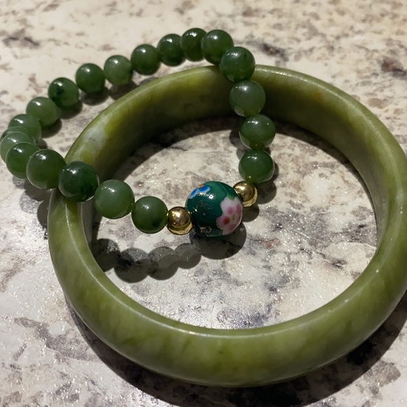 Authentic Jade Bangle Bundle - Picture 6 of 9